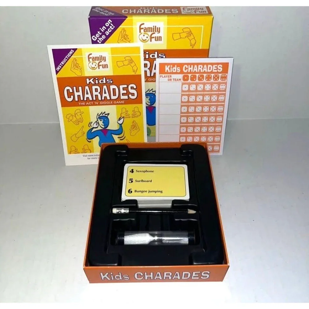 Kids Charades The Act N Giggle Game Outset Media Family Board Game Complete